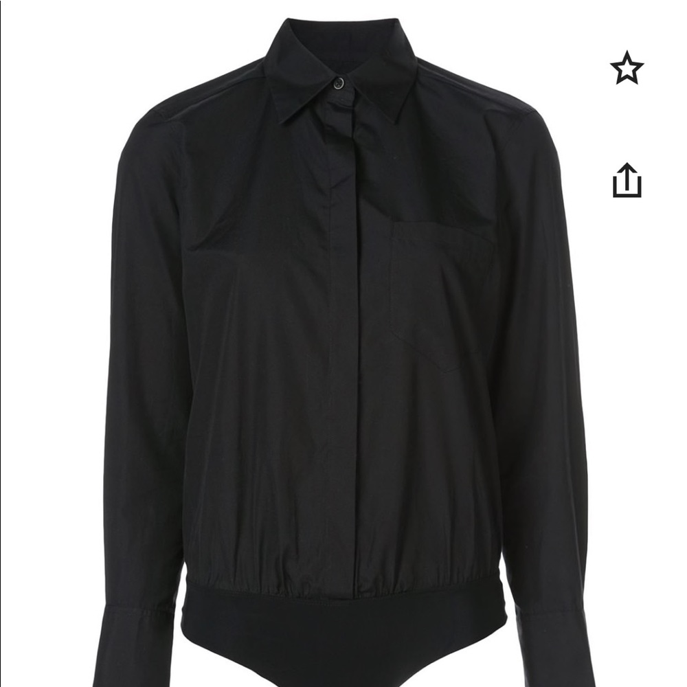 SOLD Alix NYC NWT BLUE Howard poplin bodysuit